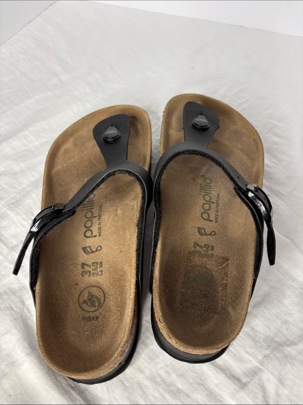 Papillo Sandals Black Size 37. - Picture 7 of 8